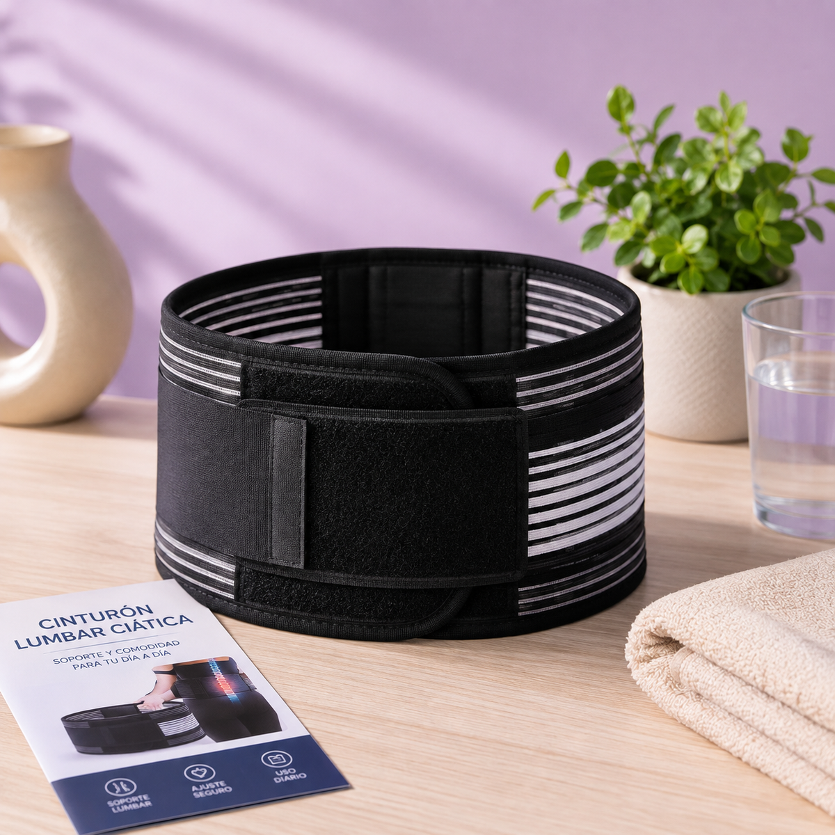 Cinturón de Soporte Lumbar Ergonómico Transpirable