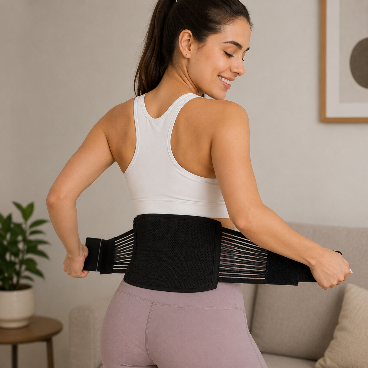 Cinturón de Soporte Lumbar Anti-Dolor y Ciática.